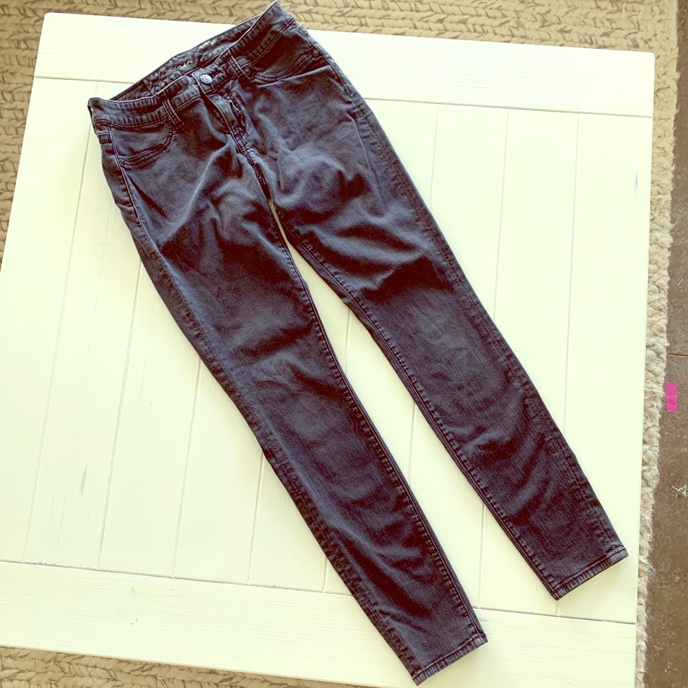 Seven7 Jeans Size 27 Black Faded